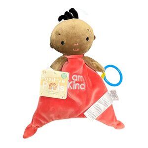 Kids For Culture 10” Positive Pals Blanket Doll Crinkle & Teether New I am Kind